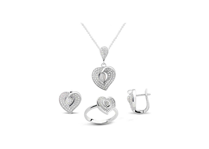 Rhodium Plated | Fashion Pendant Sets